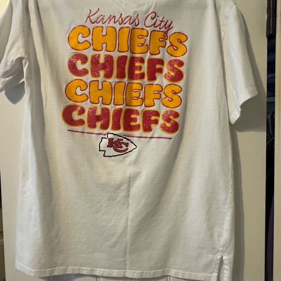 NFL White Short Sleeve Tee Kansas City Chiefs - Picture 2 of 2